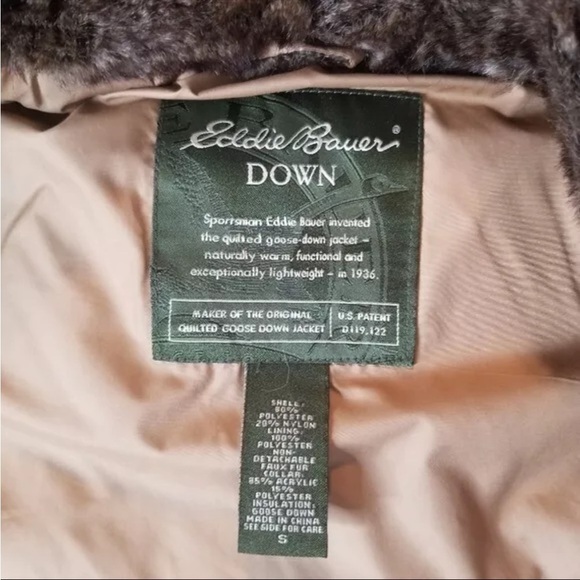 Eddie Bauer‎ Gold Goose Down Full Zip Puffer Vest Small - Picture 9 of 9